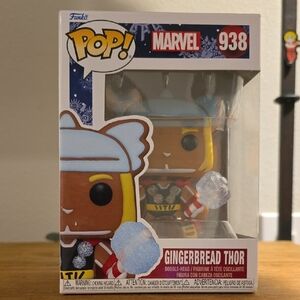 Funko Marvel Gingerbread Thor Figure - Blue and Brown